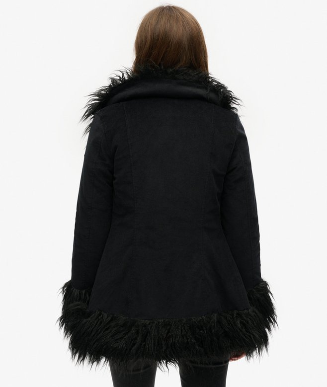 Superdry Abrigo Afgano Con Forro De Pelo Sintético