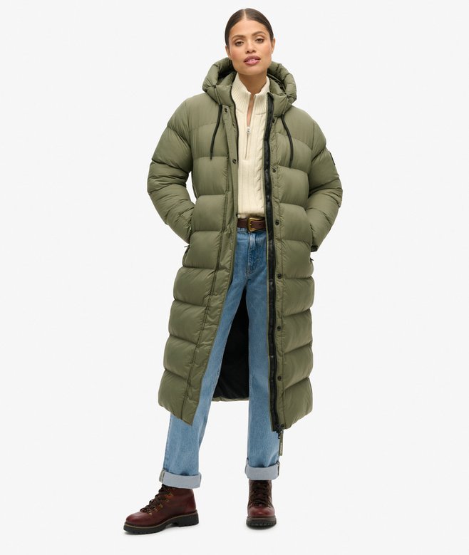 superdry Abrigo largo acolchado Rip-Stop