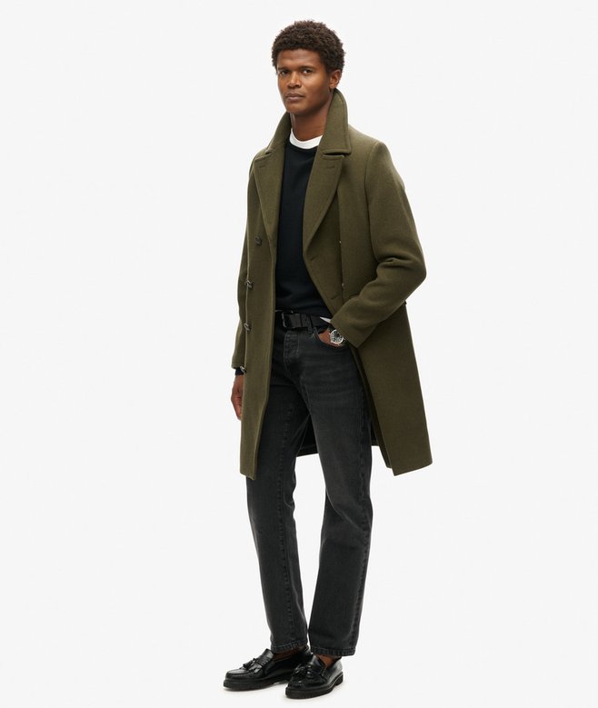 Superdry Abrigo Largo De Lana Merchant Store