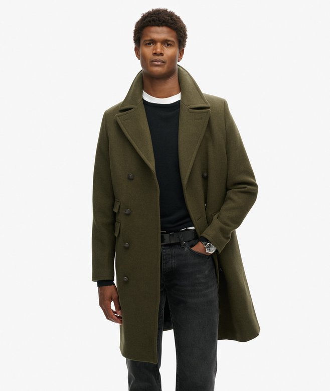 superdry Abrigo largo de lana Merchant Store