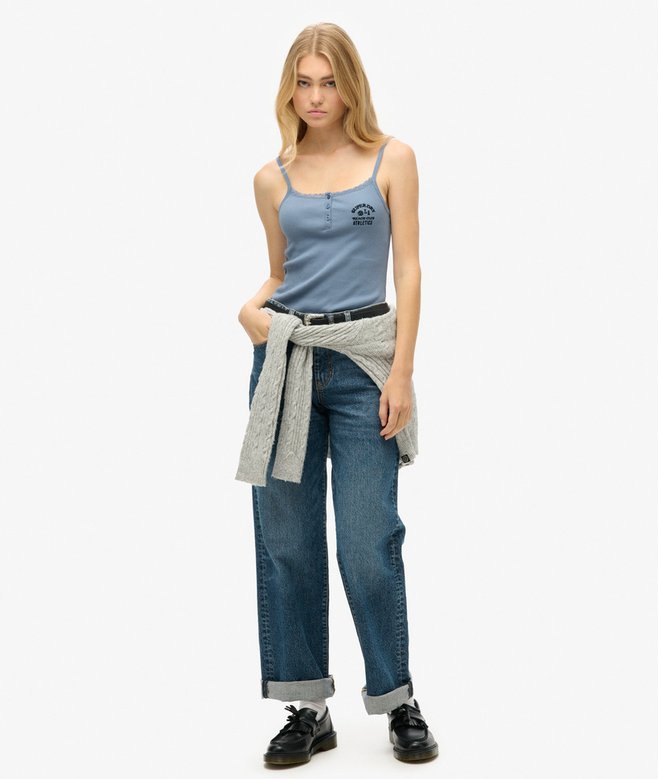 Superdry Athletic Essentials Button Down Cami Top