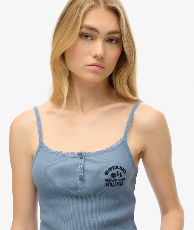 Superdry Athletic Essentials Button Down Cami Top