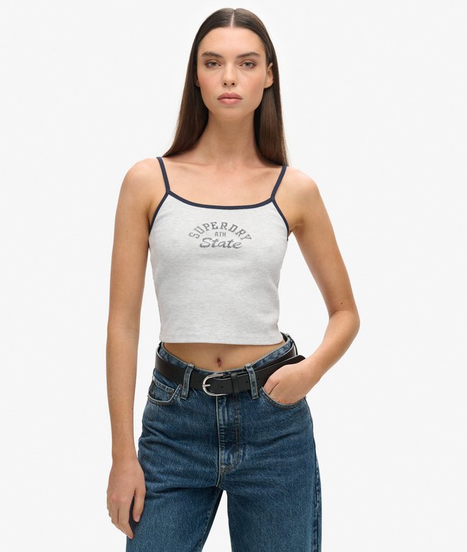 superdry Athletic Essentials Crop Cami Top