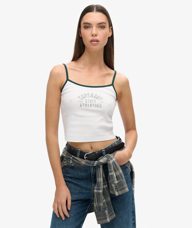 superdry Athletic Essentials Crop Cami Top