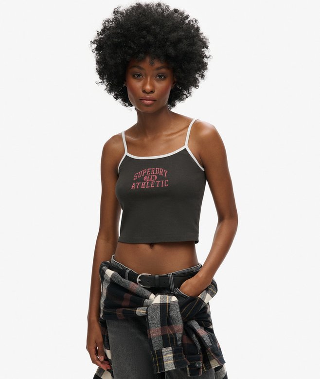 superdry Athletic Essentials Crop Cami Top