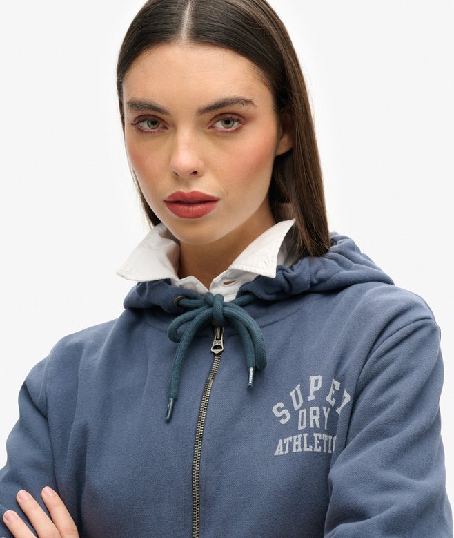 Superdry Athletic Essentials Crop Zip Hoodie