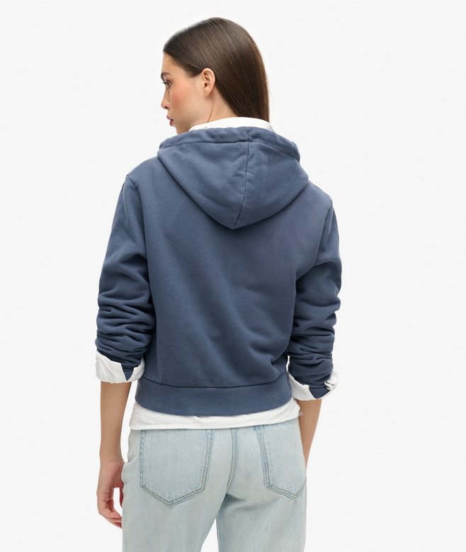 Superdry Athletic Essentials Crop Zip Hoodie