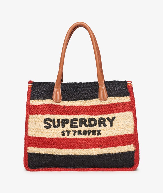 superdry Bolso tote de rafia Luxe