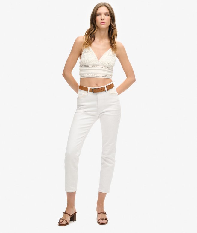 Superdry Bralette De Encaje De Punto