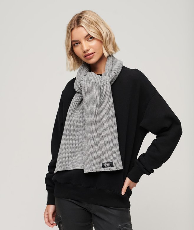 Superdry Bufanda De Punto Clásico