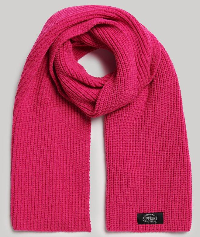 superdry Bufanda de punto clásico