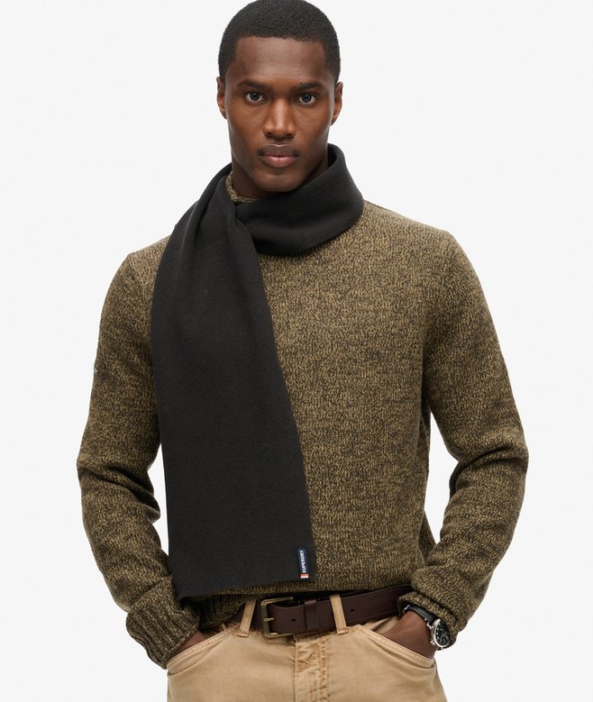 Superdry Bufanda De Punto Con Logotipo Essential