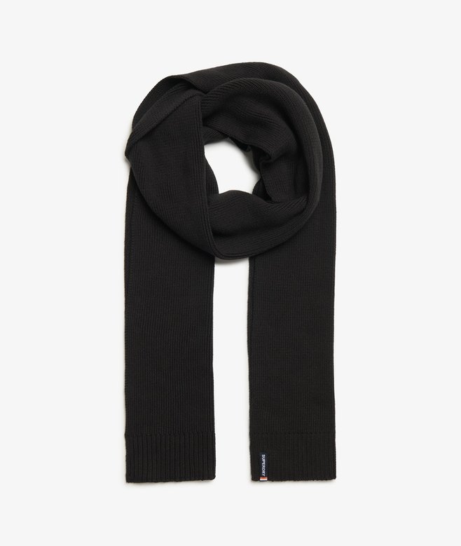 superdry Bufanda de punto con logotipo Essential