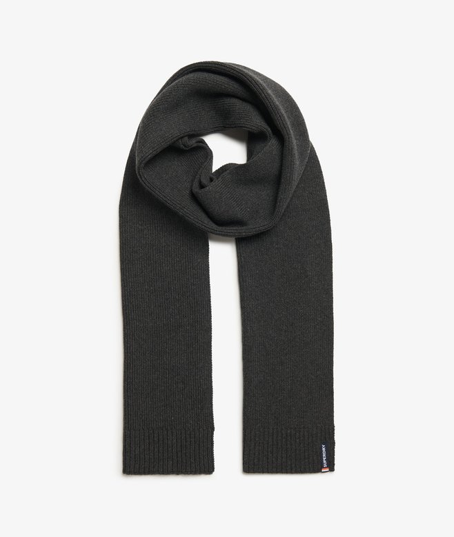 superdry Bufanda de punto con logotipo Essential