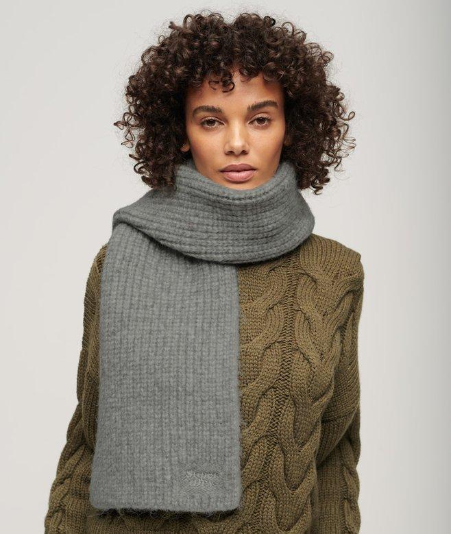 Superdry Bufanda De Punto De Canalé
