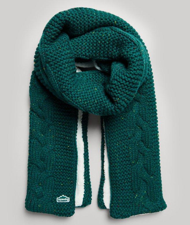 superdry Bufanda de punto de ochos
