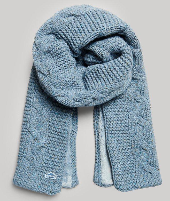 superdry Bufanda de punto de ochos