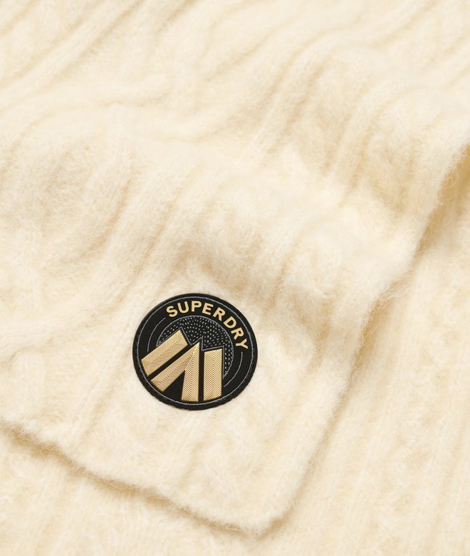 Superdry Bufanda De Punto Trenzado Luxe