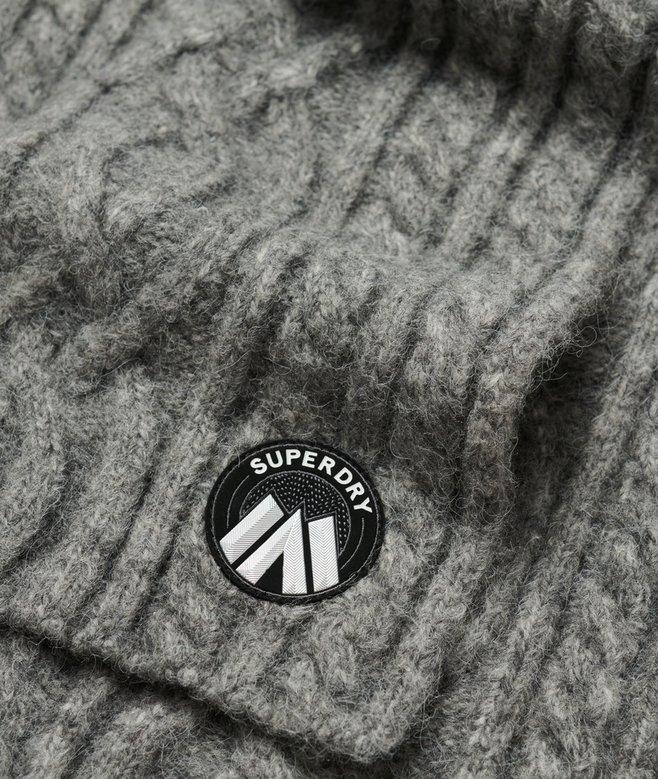 Superdry Bufanda De Punto Trenzado Luxe