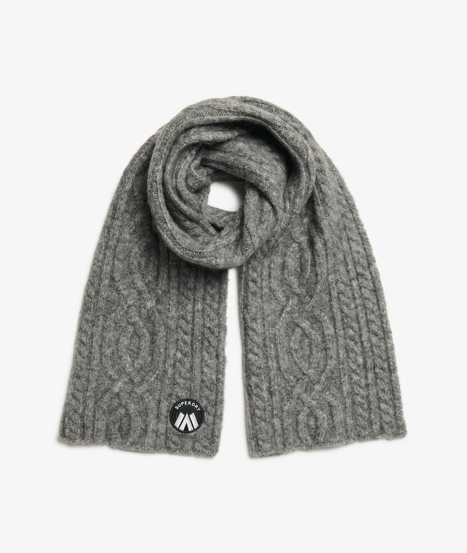 superdry Bufanda de punto trenzado Luxe