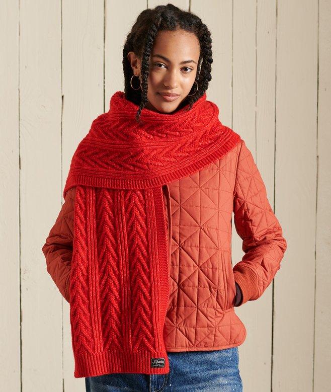 superdry Bufanda en punto trenzado Lux