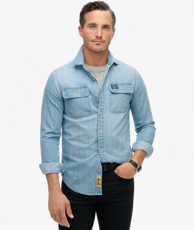 superdry Camisa bordada Workwear