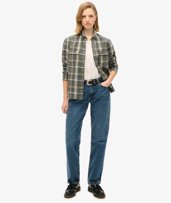 Superdry Camisa De Leñador De Franela A Cuadros