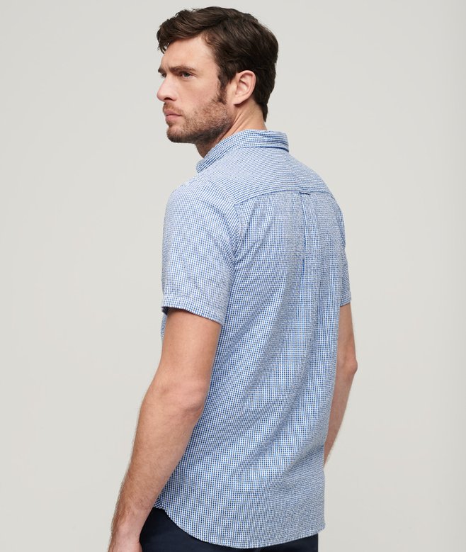 Superdry Camisa De Manga Corta Seersucker