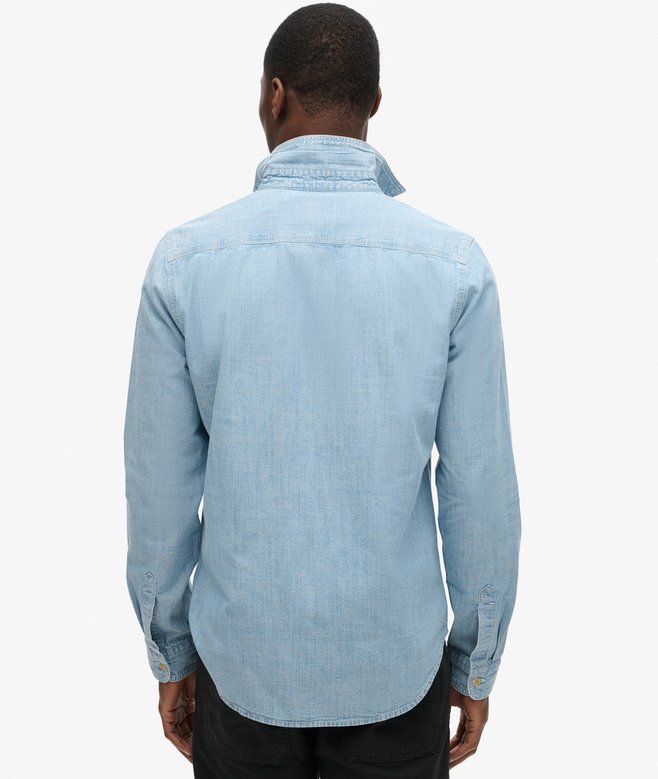 Superdry Camisa De Manga Larga De Algodón Workwear