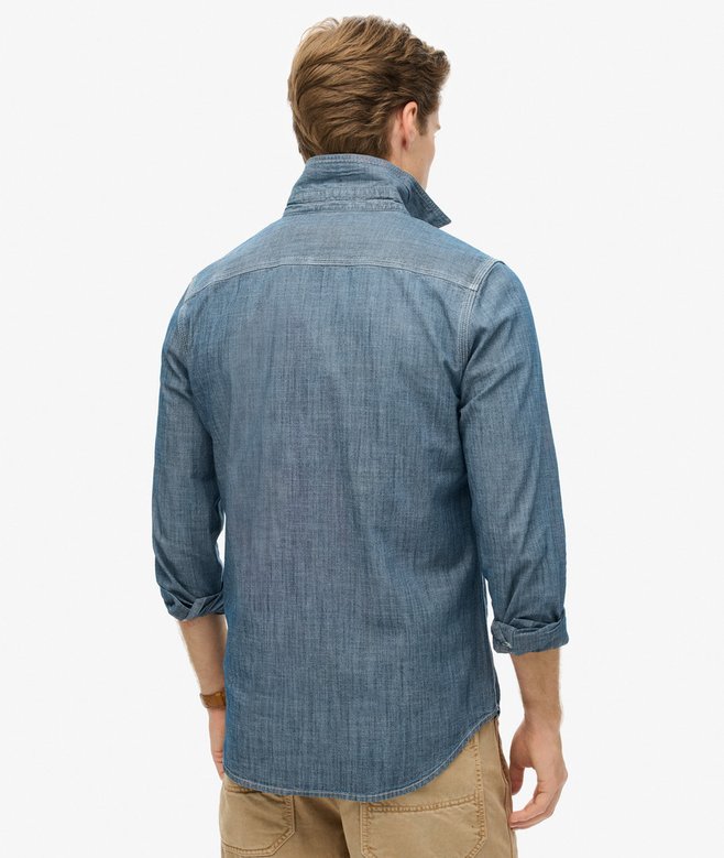 Superdry Camisa De Manga Larga De Algodón Workwear