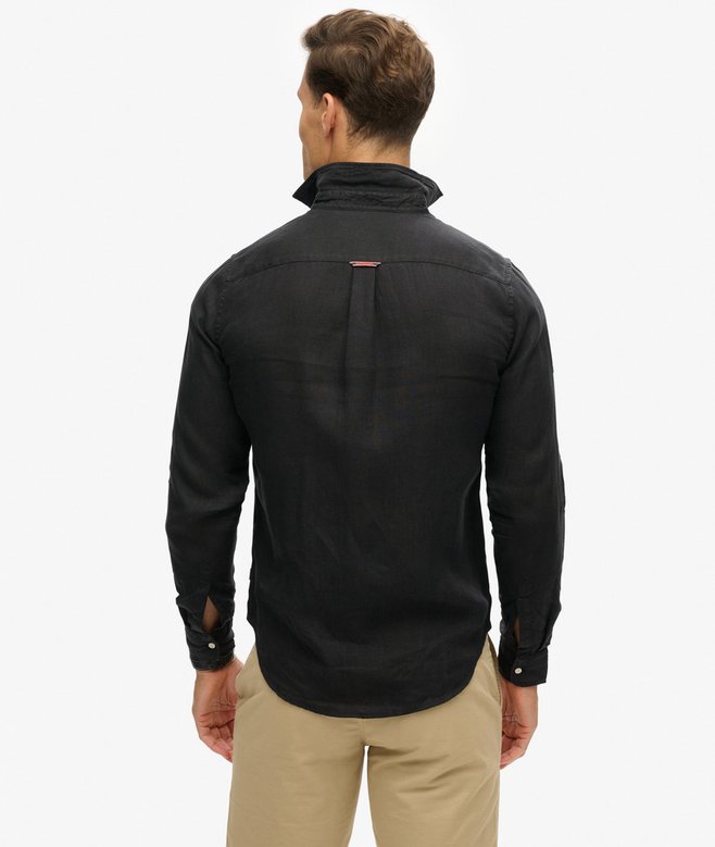 Superdry Camisa De Manga Larga De Lino Informal