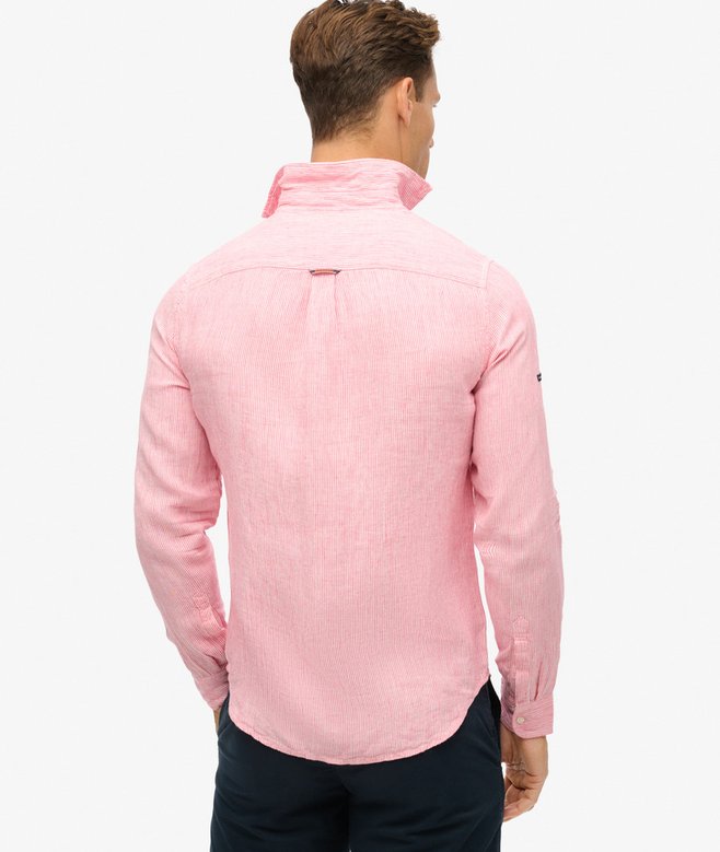 Superdry Camisa De Manga Larga De Lino Informal