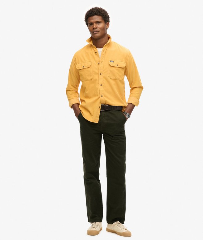 Superdry Camisa De Manga Larga De Micropana