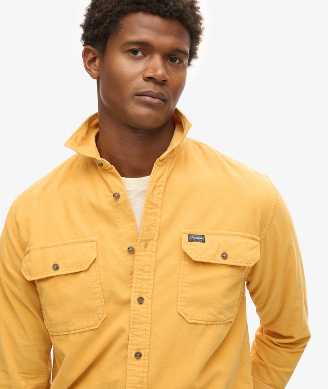 Superdry Camisa De Manga Larga De Micropana