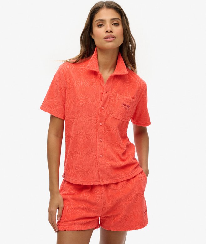 superdry Camisa de tejido rizado Country Club