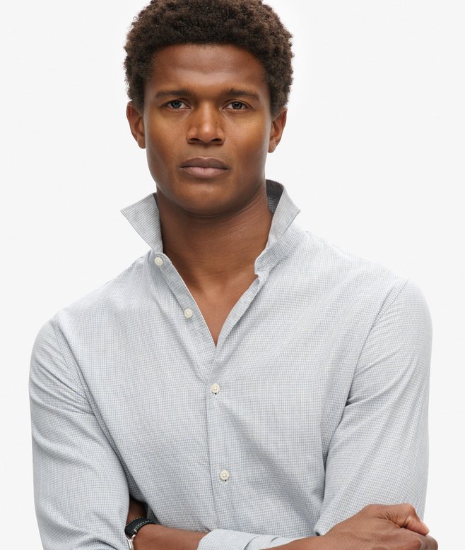 Superdry Camisa De Vestir De Algodón Y Manga Larga