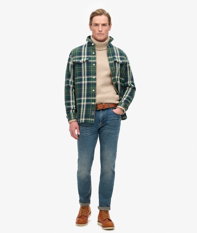 Superdry Camisa Gruesa De Cuadros Merchant Store