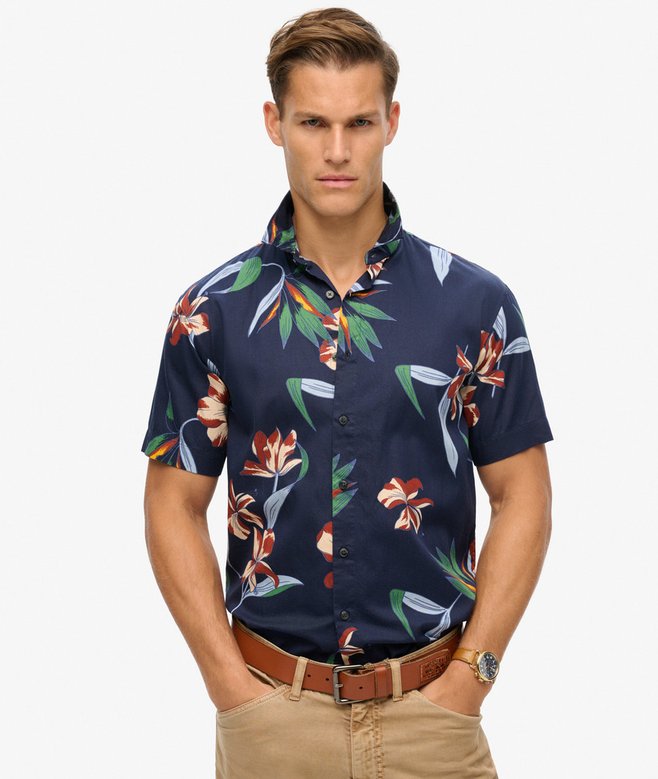 superdry Camisa hawaiana de manga corta