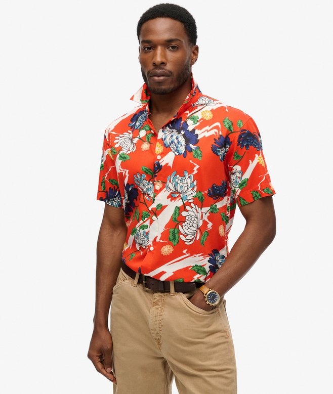 superdry Camisa hawaiana de manga corta