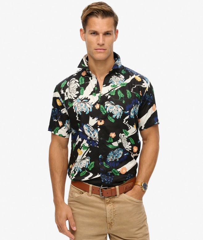 superdry Camisa hawaiana de manga corta