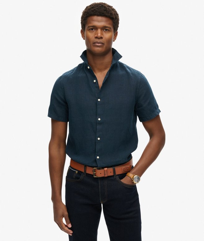 superdry Camisa informal de lino Studios