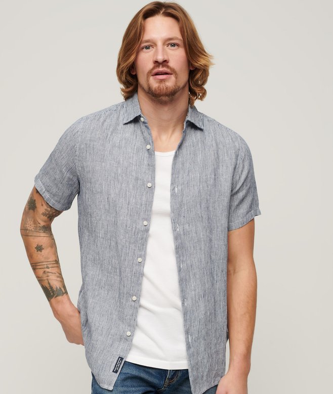 superdry Camisa informal de lino Studios