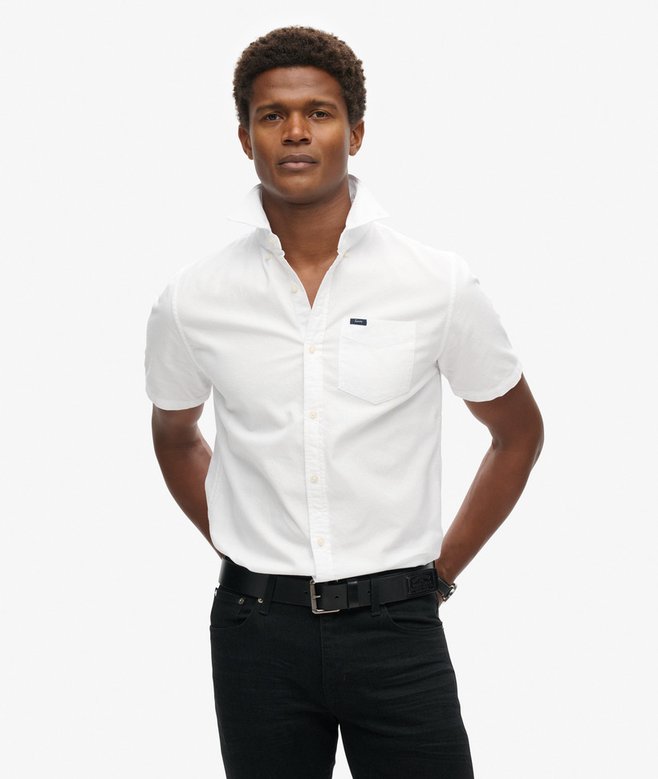superdry Camisa Oxford de manga corta