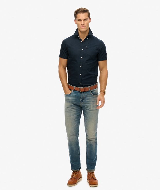 Superdry Camisa Oxford De Manga Corta