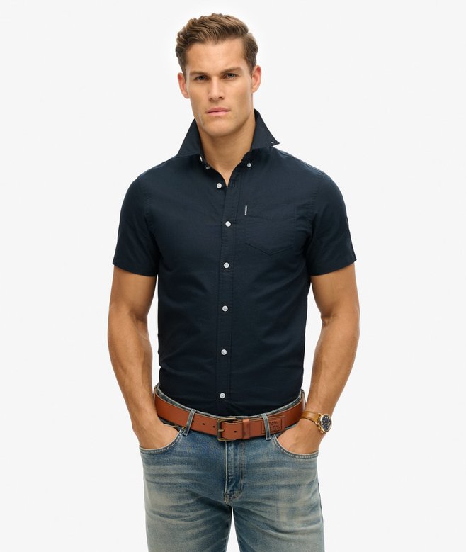 superdry Camisa Oxford de manga corta