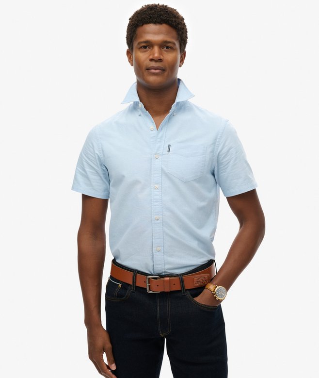 superdry Camisa Oxford de manga corta