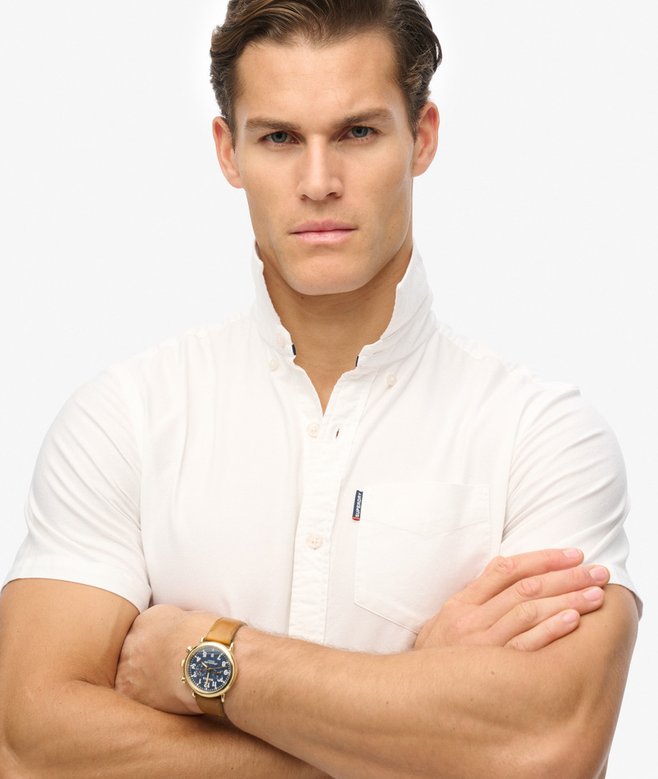 Superdry Camisa Oxford De Manga Corta