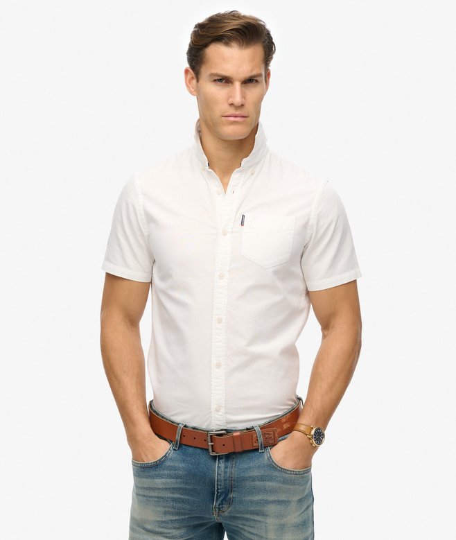 superdry Camisa Oxford de manga corta