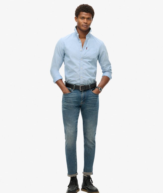 Superdry Camisa Oxford De Manga Larga