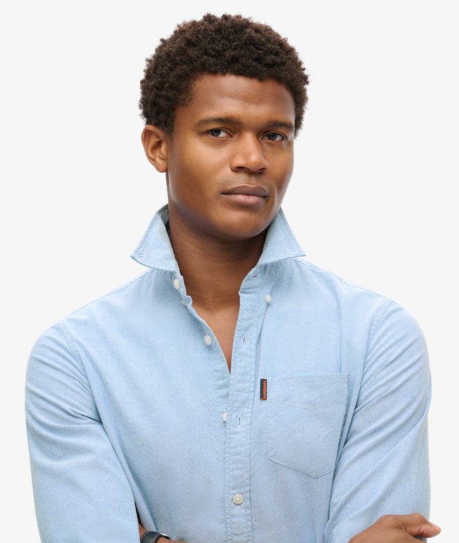 Superdry Camisa Oxford De Manga Larga